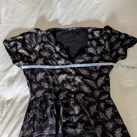 Mortmoth Short Sleeve Midi Dress US 8 UK 12 - Picture 4 of 7